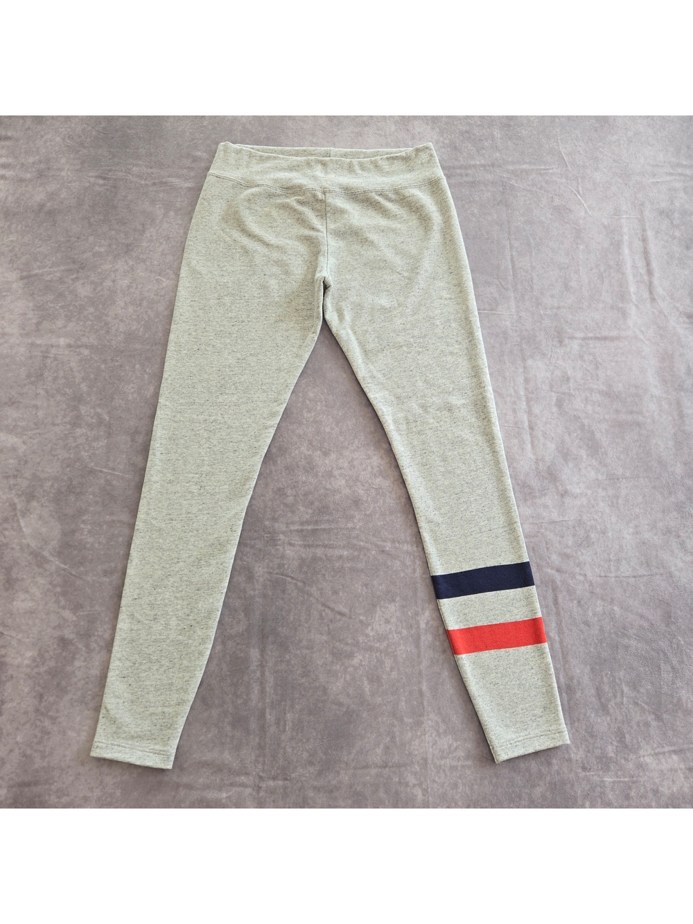 Sundry Anthropologie Striped Leggings, Gray, Size 1 / Small, Excellent